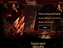 Tablet Screenshot of cohortgaming.com